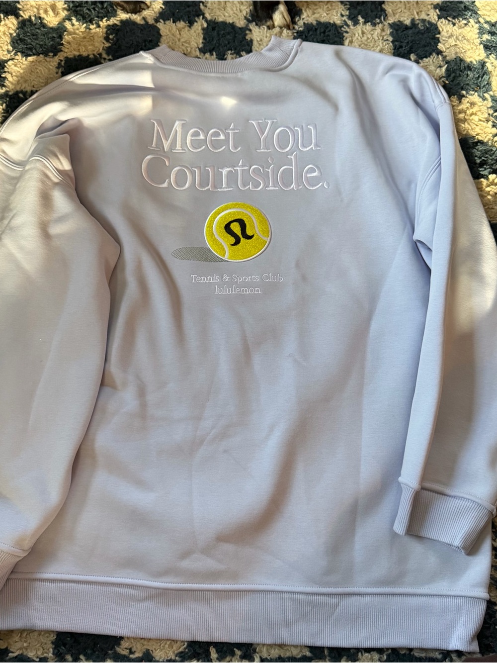 Lululemon Serene Blue Sweatshirt Big Cozy Oversized Pullover Tennis